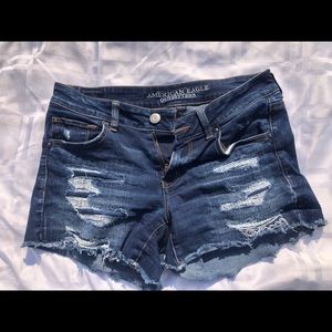 american eagle denim shorts